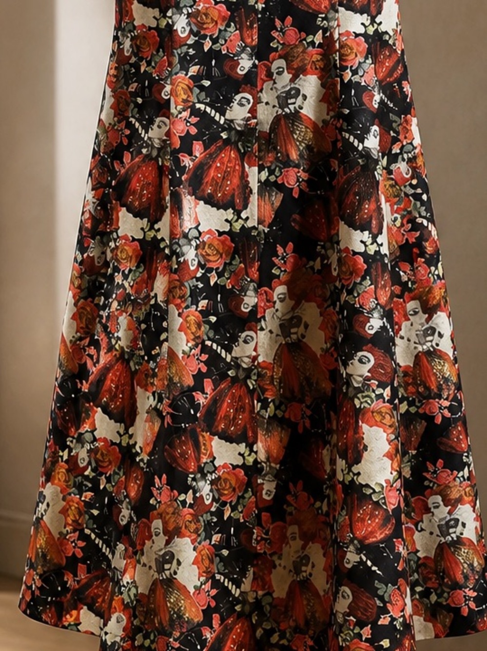 Disney Alice Through The Looking Glass Skater Dress XS Peter Pan Collar - Picture 3 of 8